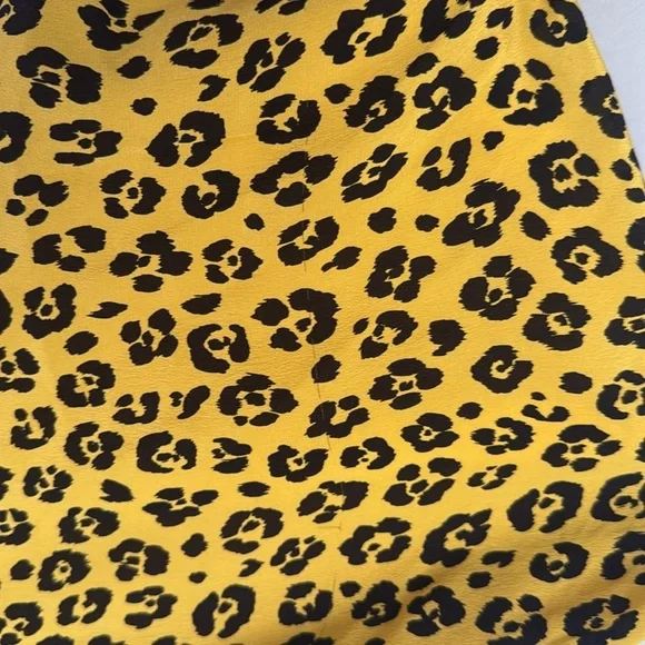 Moschino silk Yellow Animal-Print One-Shoulder Maxi Dress 10 - Picture 8 of 16